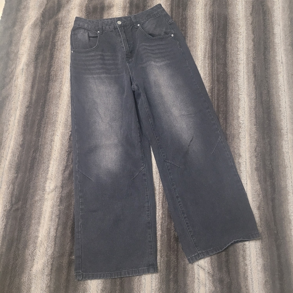 Wide-Leg  Jeans Size L
